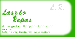 laszlo repas business card